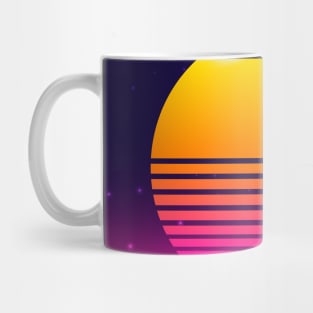 allure of sunset 80s retro Mug